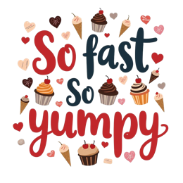 desserts cupcakes SVG PNG design with bold lettering