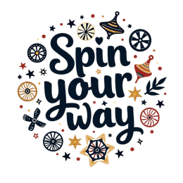 spin your way SVG PNG design with bold lettering