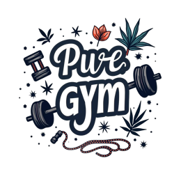 gym weights nature SVG PNG design with bold lettering, floral elements