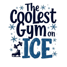coolest gym ice SVG PNG design with bold lettering