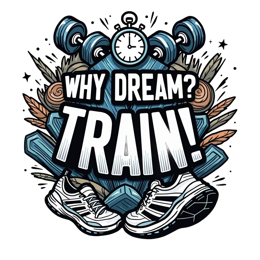 training motivation SVG PNG design with bold lettering, white floral elements