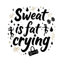 motivation quote exercise SVG PNG design with bold lettering