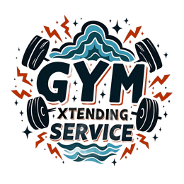 gym service weights SVG PNG design with bold lettering