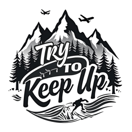 surfing mountains shirt SVG PNG design with bold lettering
