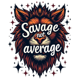 animal SVG PNG design with bold lettering