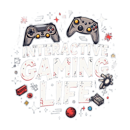 interactive gaming life SVG PNG design with bold lettering