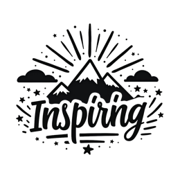 inspiring mountains stars SVG PNG design with bold lettering, an uplifting message