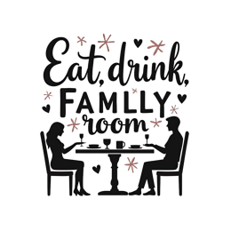 dining family SVG PNG design