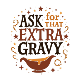 quotes gravy SVG PNG design with bold lettering