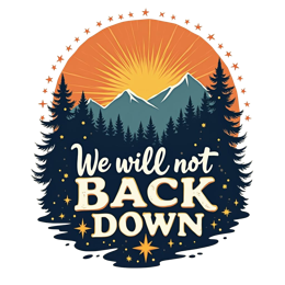 sunset mountains SVG PNG design with bold lettering, an uplifting message
