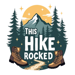 nature boots scenery SVG PNG design with bold lettering