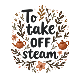 quotes steam flowers SVG PNG design with hand-drawn style, bold lettering, peach and green floral elements