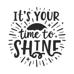 time shine SVG PNG design with bold lettering