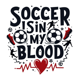 soccer passion SVG PNG design with bold lettering