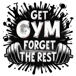 gym motivation inspiration SVG PNG design with bold lettering