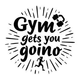 gym motivation quote SVG PNG design with bold lettering