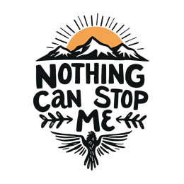 inspiration mountains quote SVG PNG design with hand-drawn style, bold lettering, an uplifting message