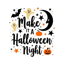 quotes spooky night shirt SVG PNG design with bold lettering
