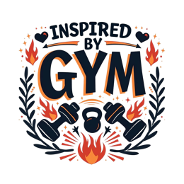 gym inspiration dumbbells shirt SVG PNG design with bold lettering, black and orange floral elements