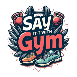 gym equipment shoes SVG PNG design with bold lettering, orange and red floral elements