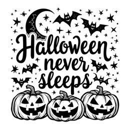 quotes pumpkins bats SVG PNG design with bold lettering