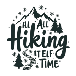 nature scenery adventure SVG PNG design with hand-drawn style, bold lettering