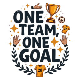 team trophy SVG PNG design with bold lettering