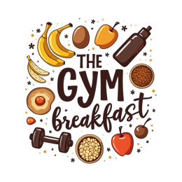 gym breakfast shirt SVG PNG design with bold lettering