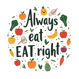 nutrition vibrant SVG PNG design with bold lettering, an uplifting message