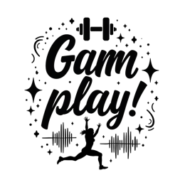gaming exercise SVG PNG design with bold lettering