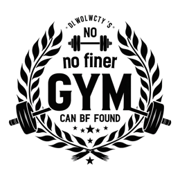 gym quote wreath SVG PNG design with bold lettering, black and white floral elements