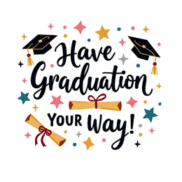 graduation caps stars shirt SVG PNG design with hand-drawn style, bold lettering