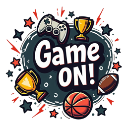 gaming trophies SVG PNG design with bold lettering