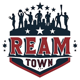 ream town logo SVG PNG design with bold lettering