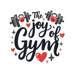 gym joy SVG PNG design with bold lettering, an uplifting message