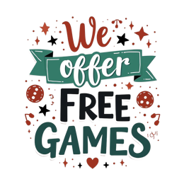 free games SVG PNG design with bold lettering