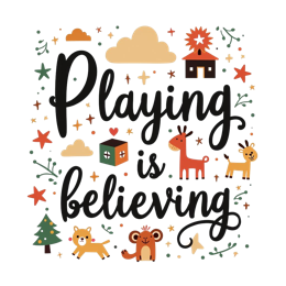 playing animals SVG PNG design with bold lettering