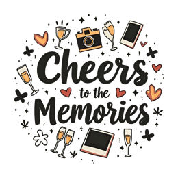 memories celebration SVG PNG design with hand-drawn style, bold lettering