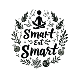 meditation nutrition SVG PNG design with hand-drawn style, black and white floral elements