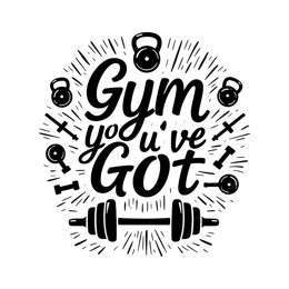 gym workout motivation SVG PNG design with bold lettering