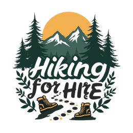 nature hiking boots SVG PNG design with bold lettering