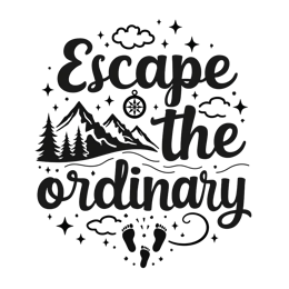escape ordinary mountains SVG PNG design