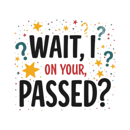 passed confusion SVG PNG design with bold lettering