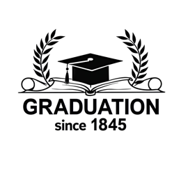 graduation academic SVG PNG design with bold lettering