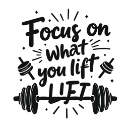 motivation weightlifting quote SVG PNG design with bold lettering