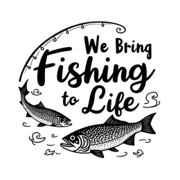 quotes fishing life SVG PNG design with hand-drawn style, bold lettering
