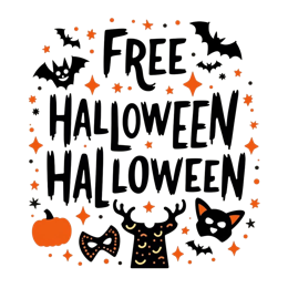 free halloween SVG PNG design with bold lettering