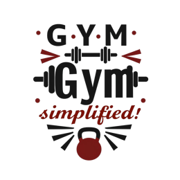 gym weights simplified SVG PNG design with bold lettering