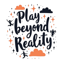 play beyond reality SVG PNG design with bold lettering