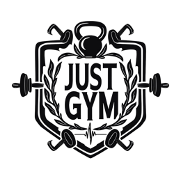 gym logo strength wreath SVG PNG design with bold lettering, black and white floral elements